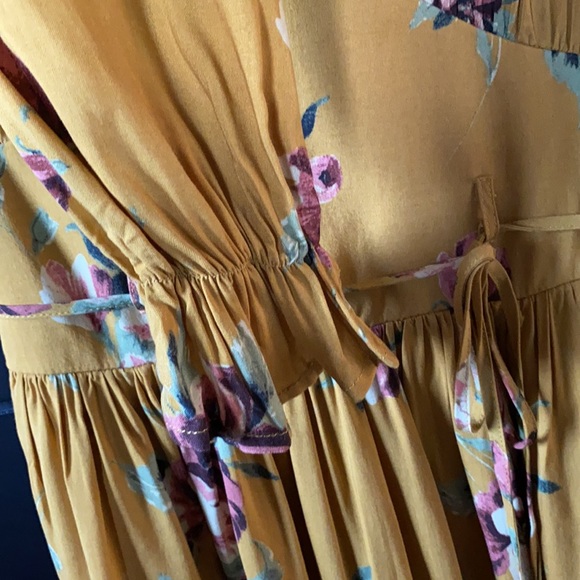 floral print long sleeve bohemian S - Picture 5 of 10